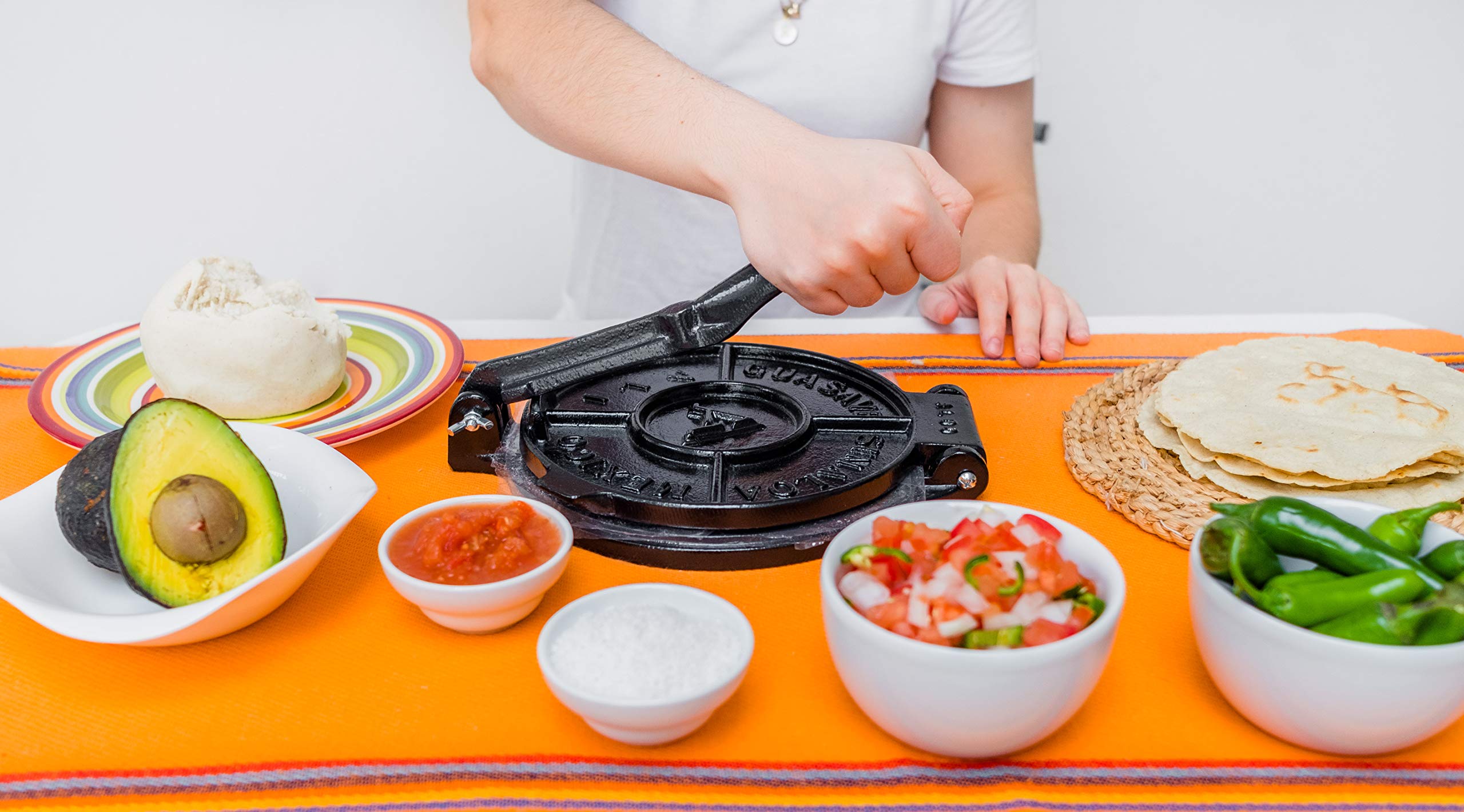 Amazon | Tortilla Press 8インチ ブラック 鋳造アルミニウム
